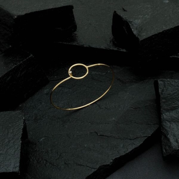 Bracelete Dourado com Zircônia - Imagem 3